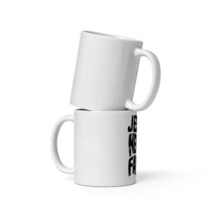 White glossy mug